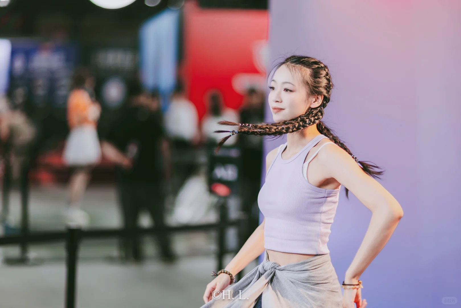 上海国际摄影器材展览会的模特们