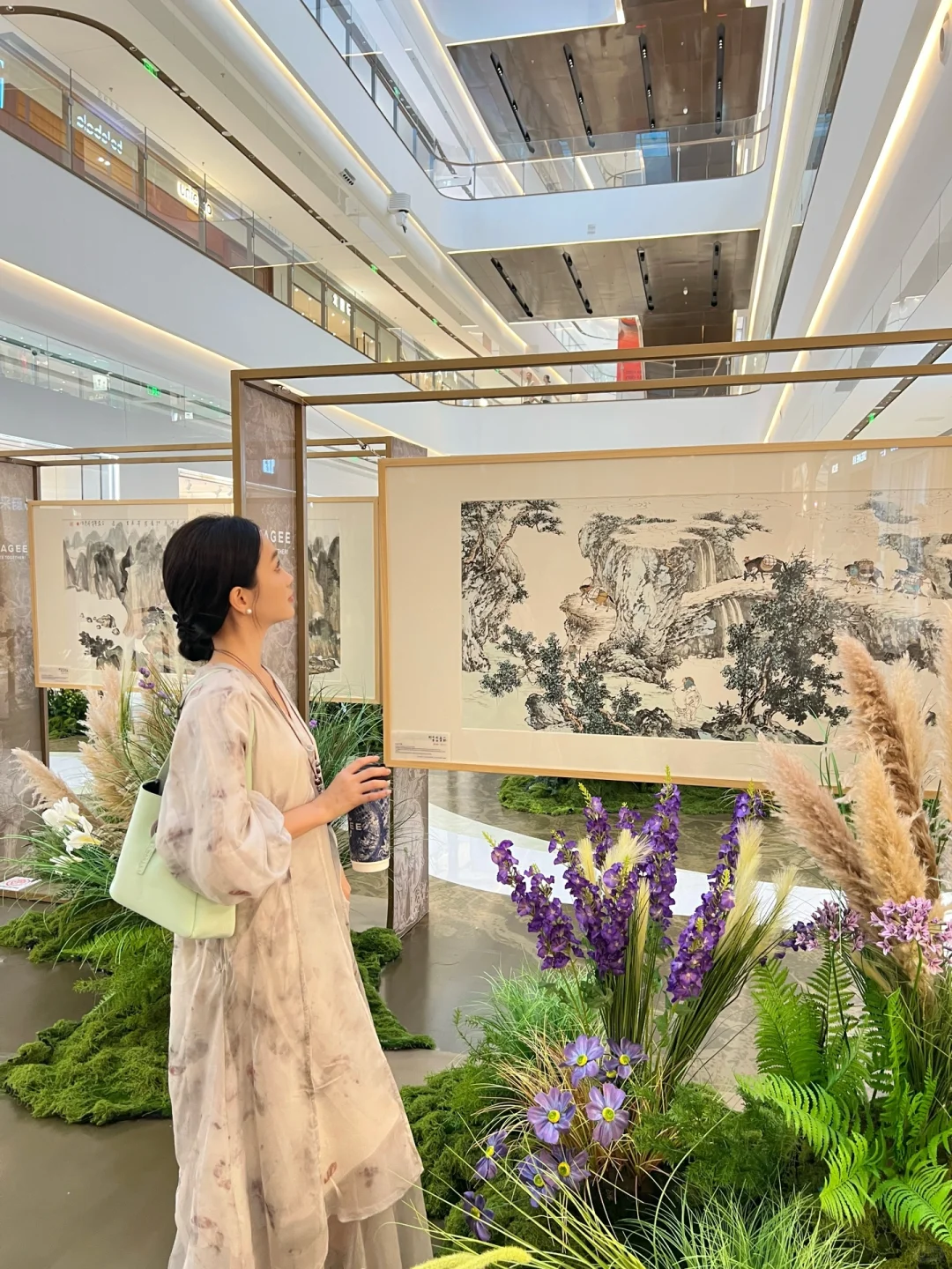 南宁新展！新中式森系国画风艺术展！好高级?