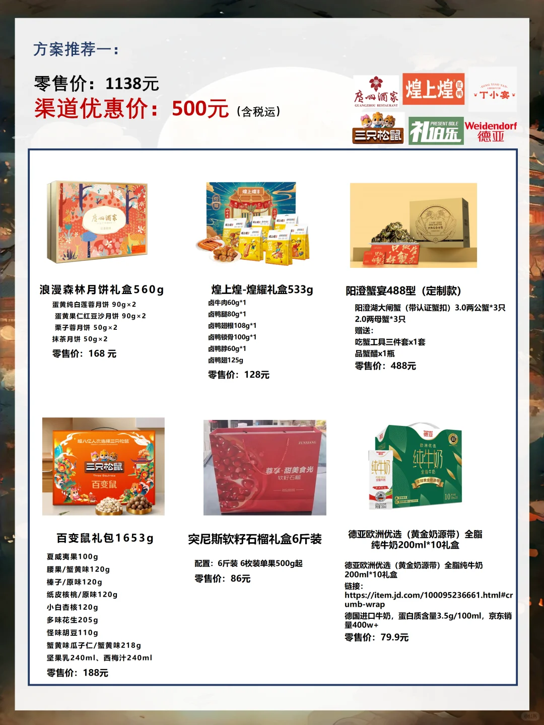 当我有一个很会做中秋采购方案的同事