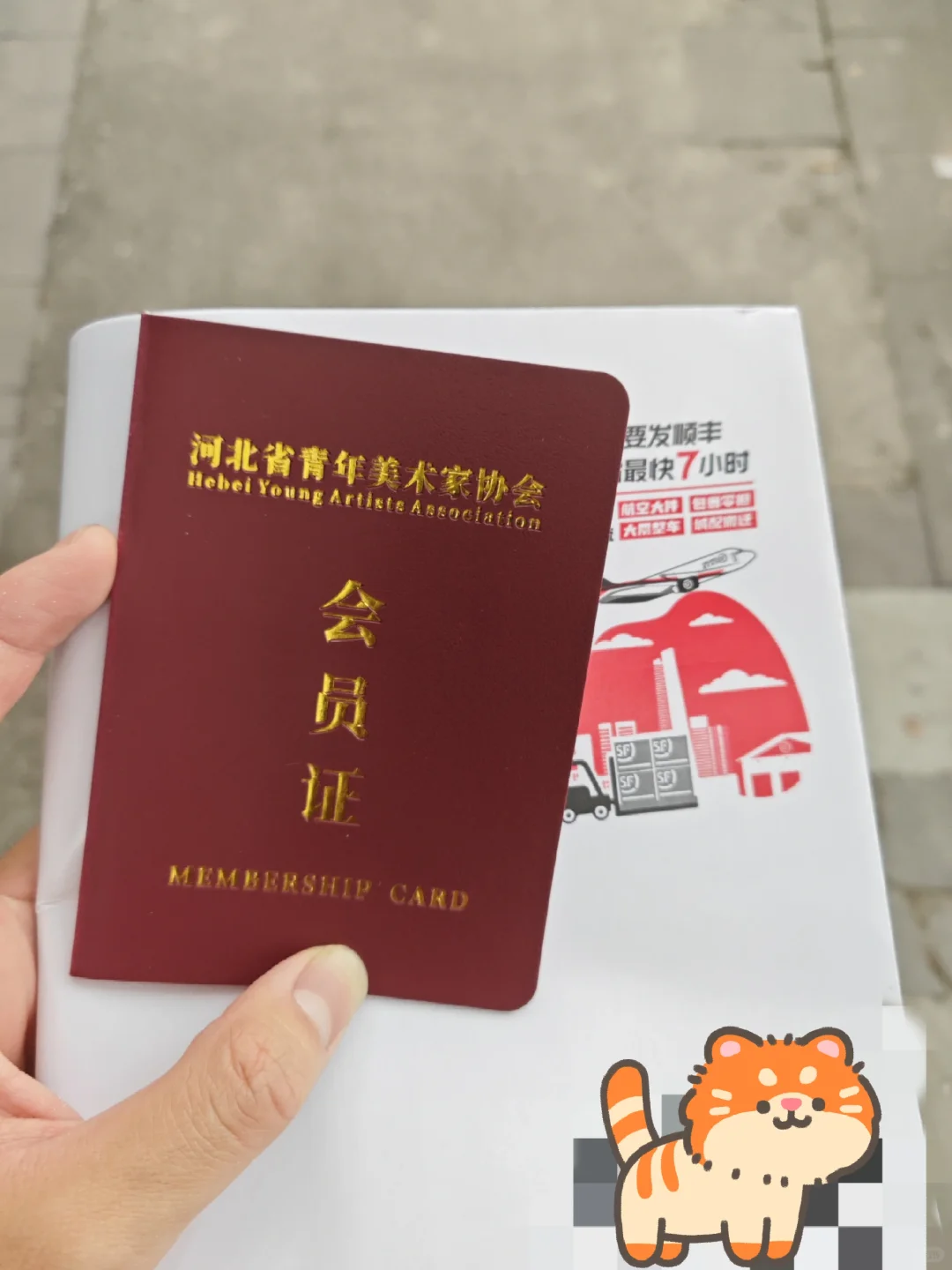 ❤️❤加入省青美协了，再接再厉!❤️❤️