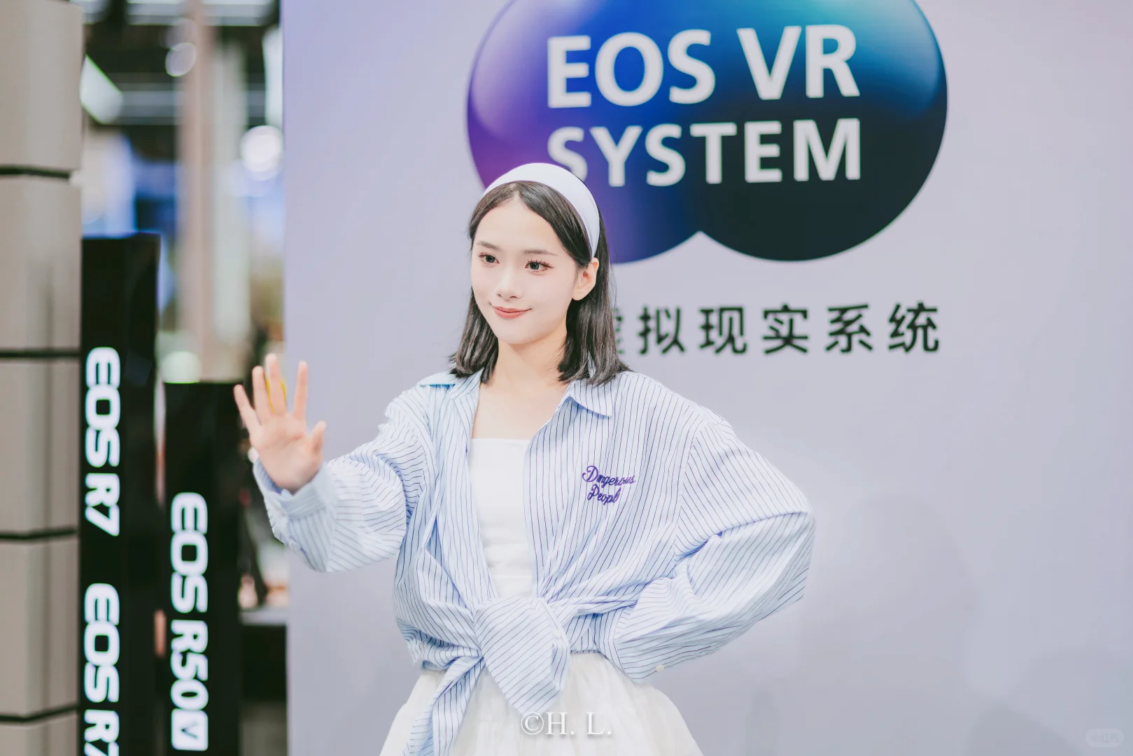 上海国际摄影器材展览会的模特们