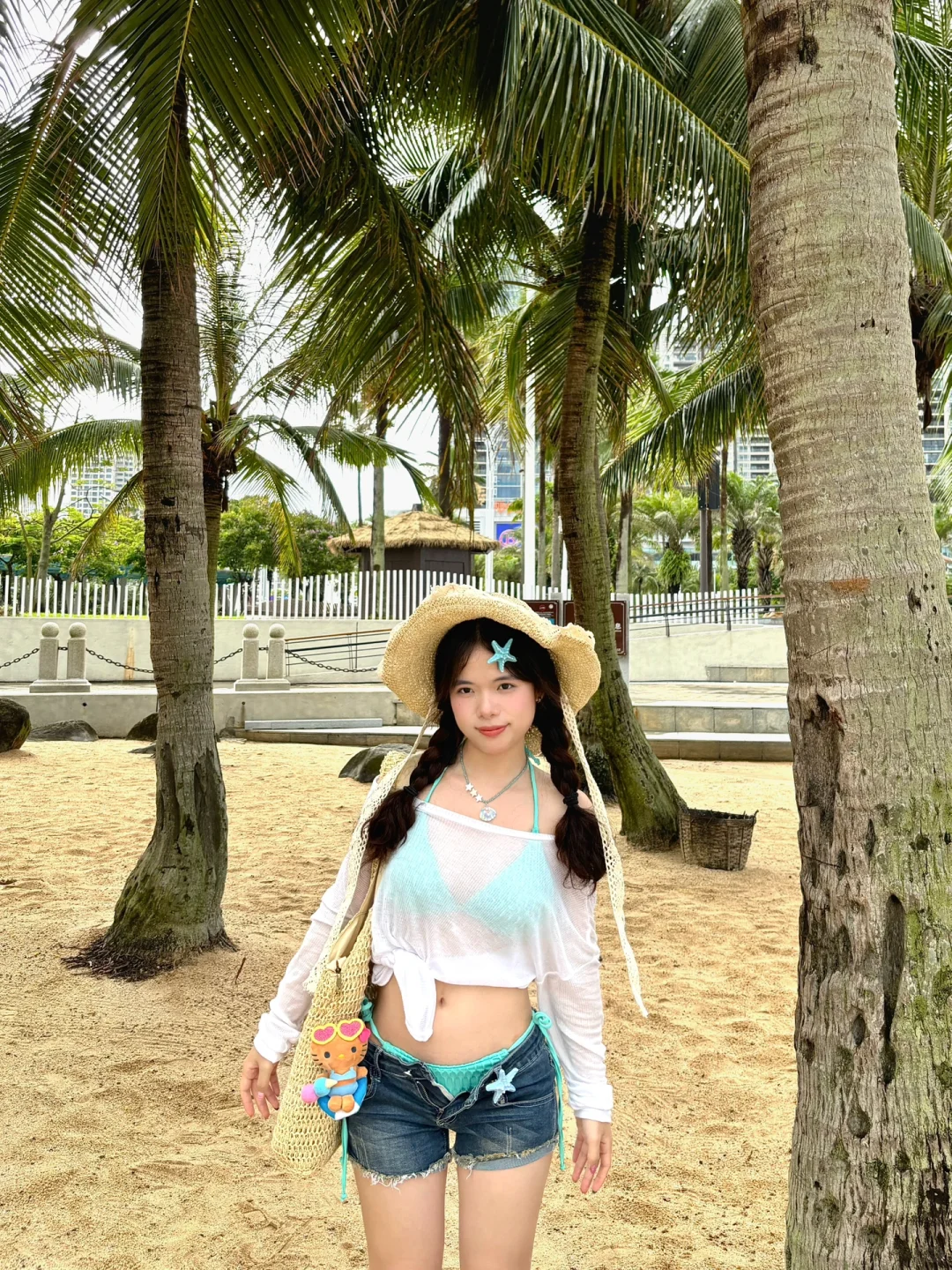 156 98｜小个子海边穿搭?️?超上镜出片??