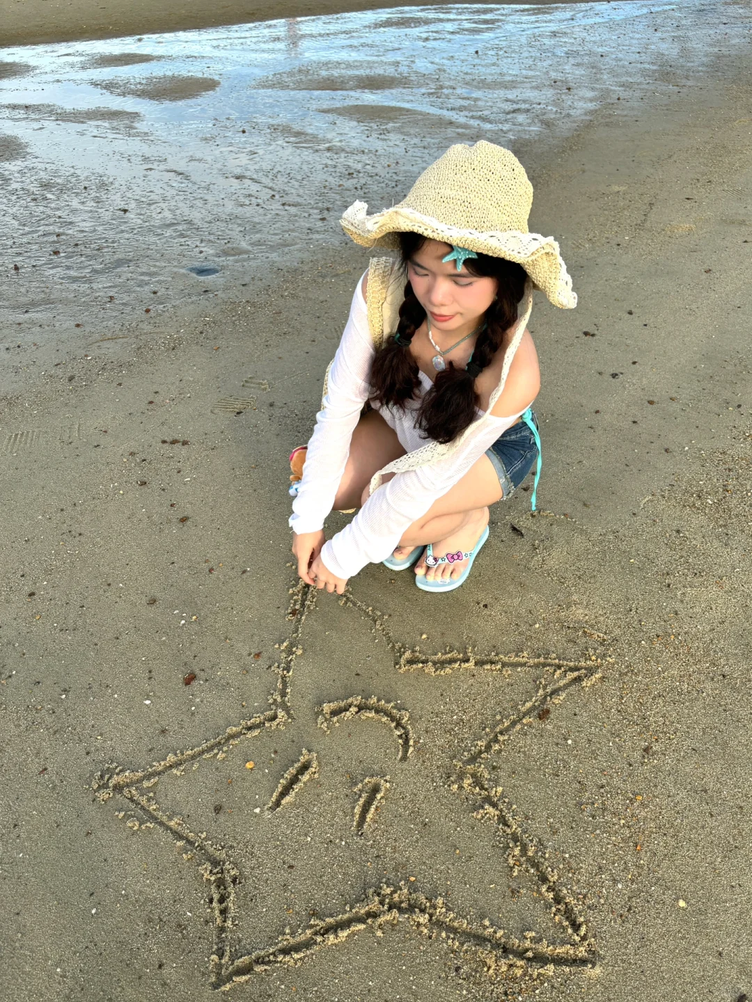 156 98｜小个子海边穿搭?️?超上镜出片??