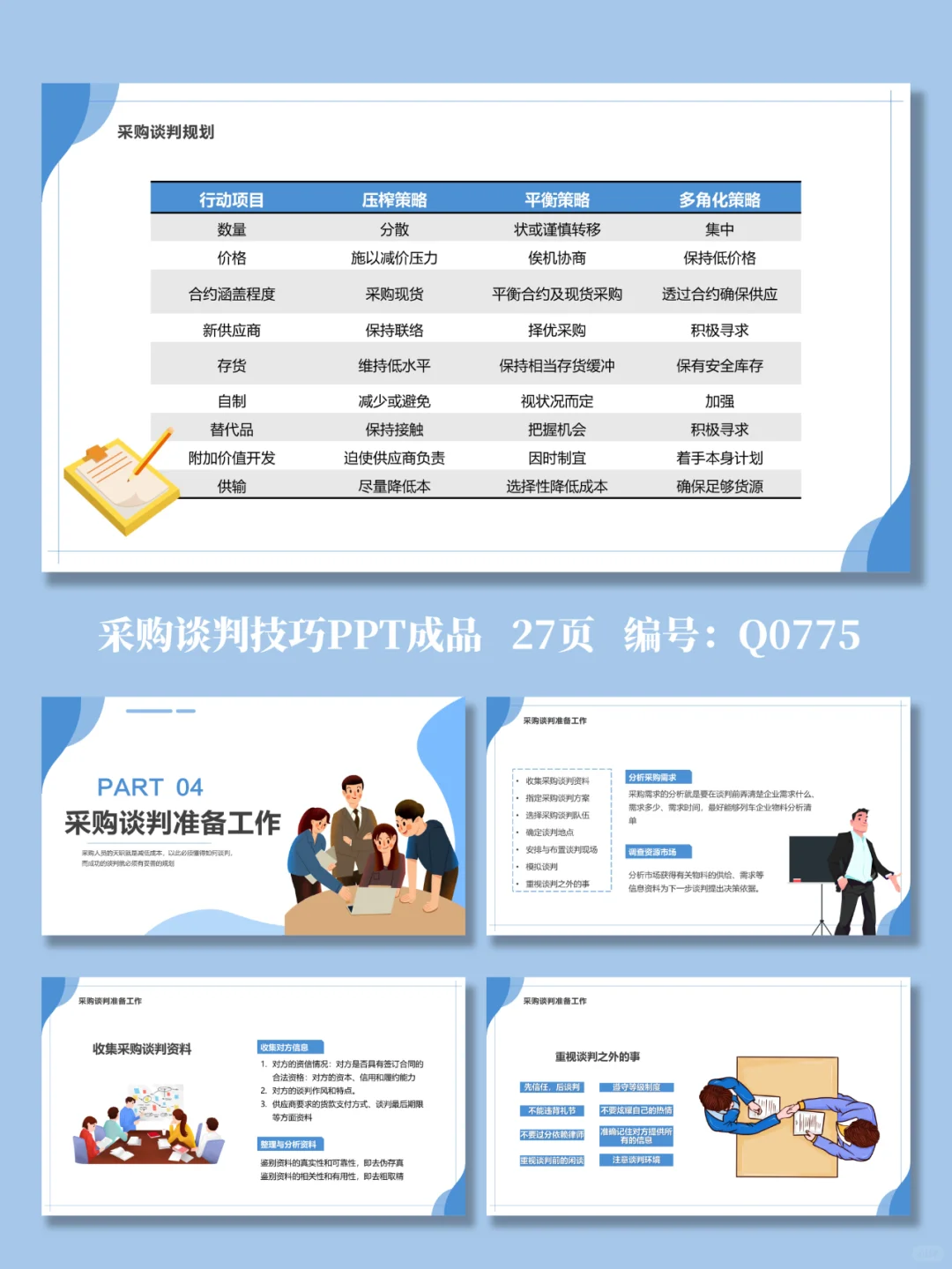 采购谈判技巧培训PPT成品