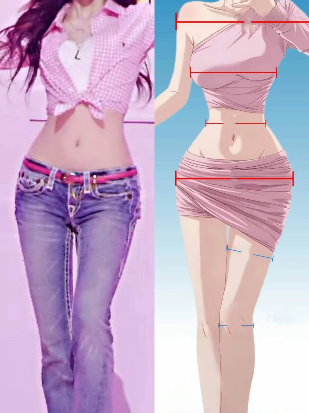 当漫画身材与现实重合