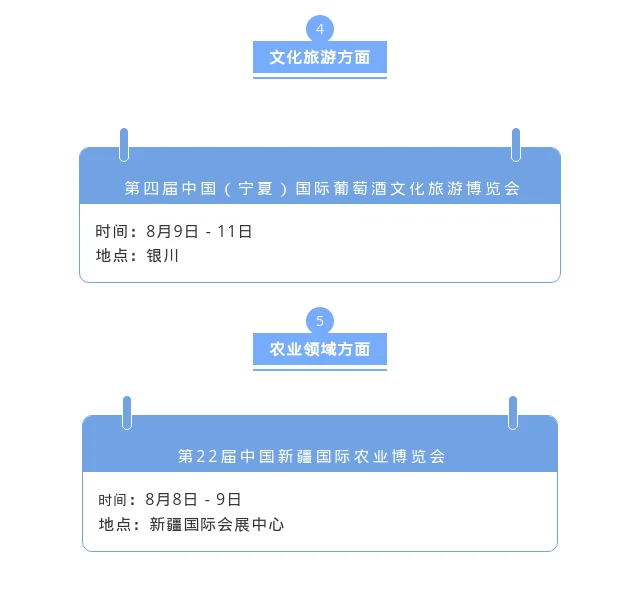 8月份全国展会排期