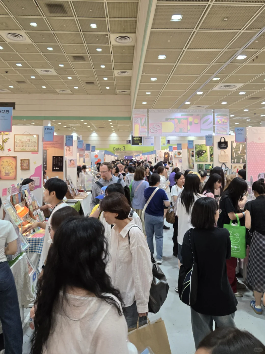 记录人类第一次逛首尔插画节