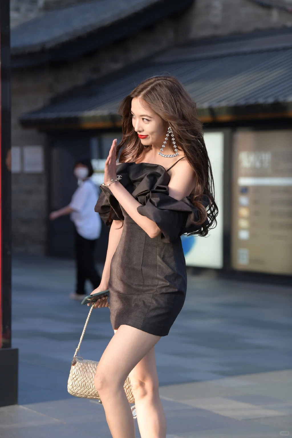 街拍美女|红唇御姐，我的最爱