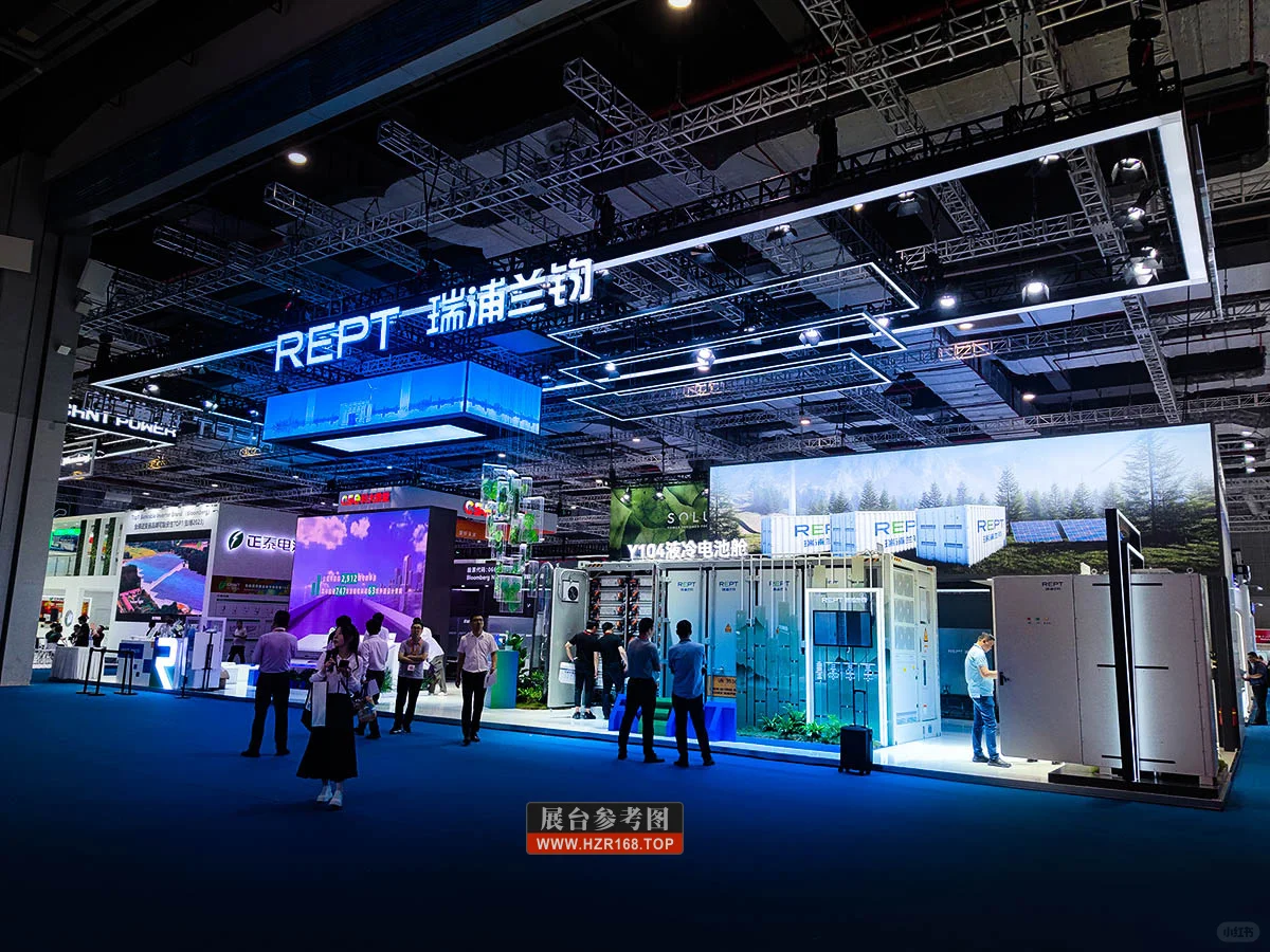 光伏展创意展台分享，展台设计，展台照片