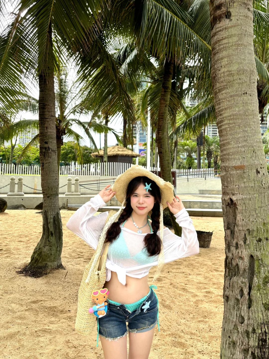 156 98｜小个子海边穿搭?️?超上镜出片??