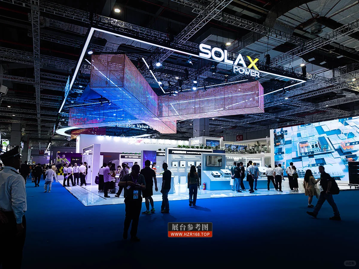 光伏展创意展台分享，展台设计，展台照片