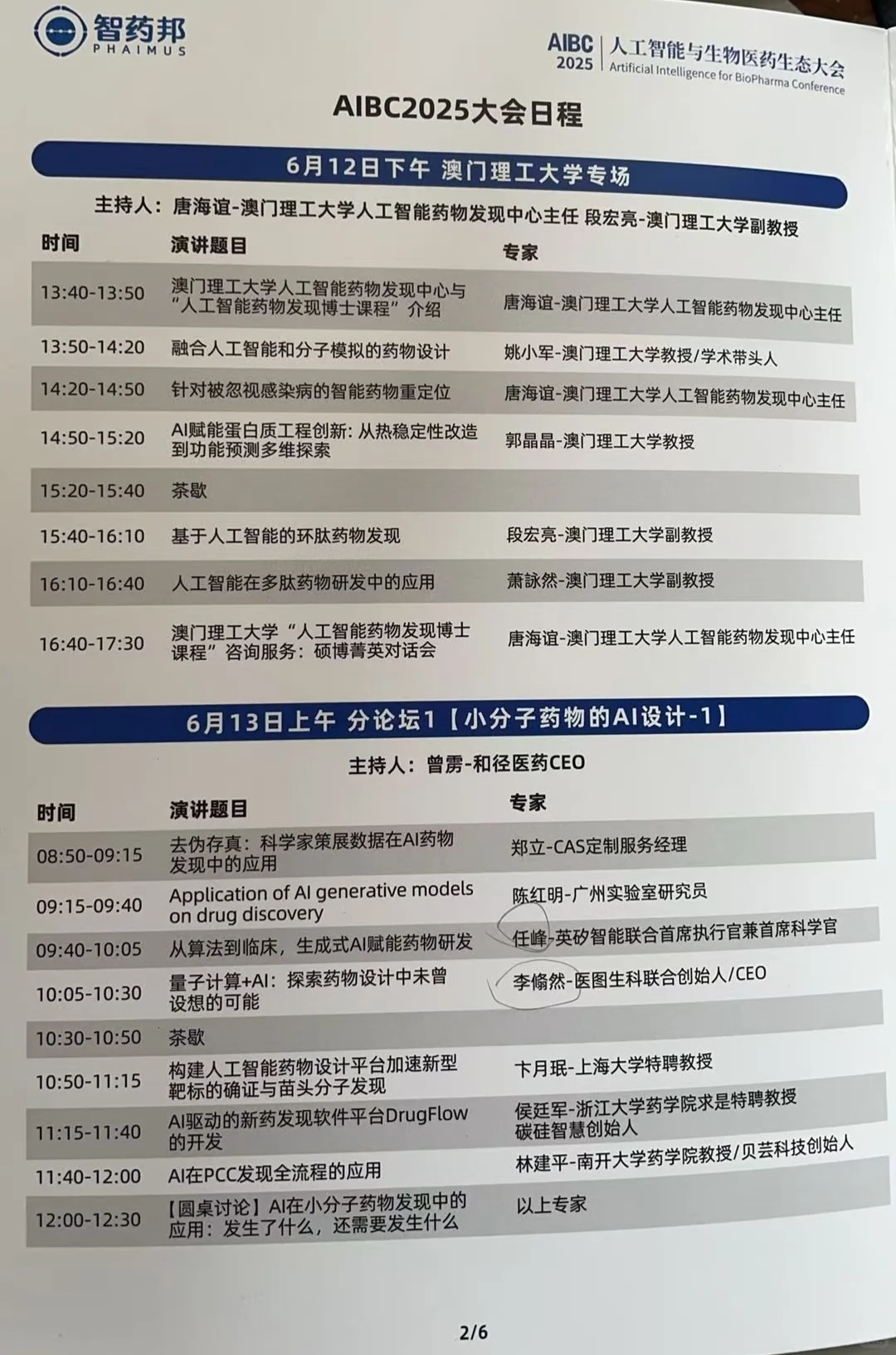 Ai医药大会