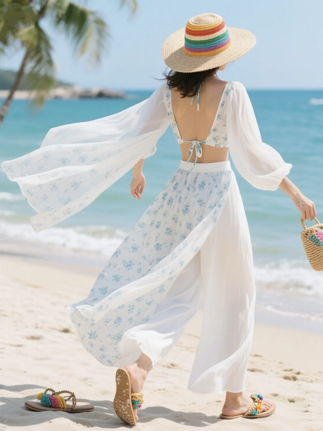 ?宝子们，海边穿搭总纠结？别愁！分享几套