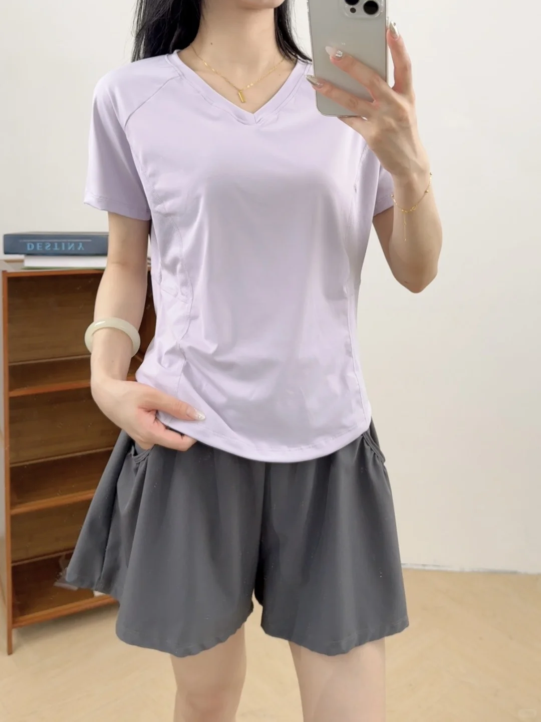 ?紫短袖套装｜颜值与舒适并存?55?锁死