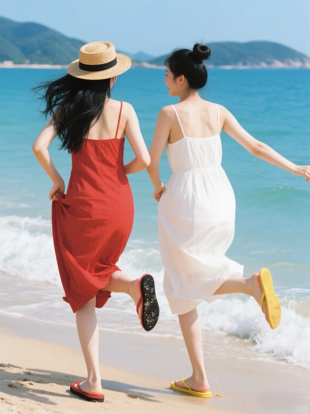 拍照姿势｜海边松弛感