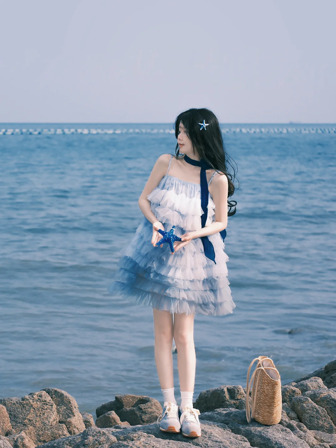 海边拍照 一起去海边叭｜胶片蓝调时刻