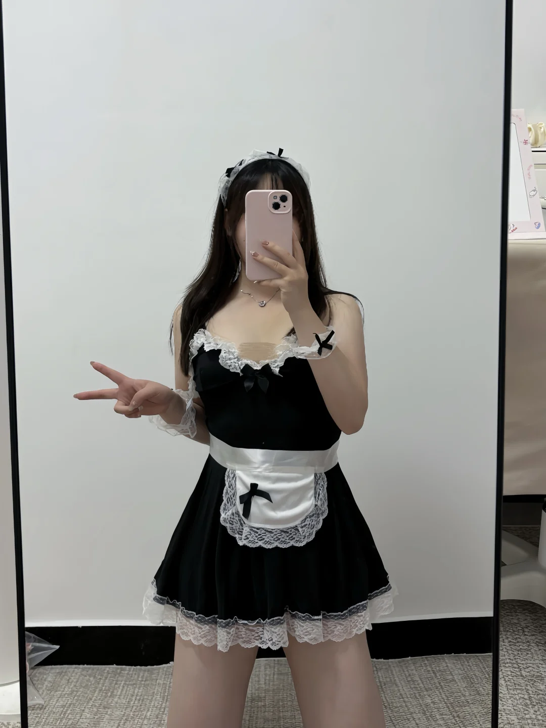 左滑！看我变身黑糖女仆‼️