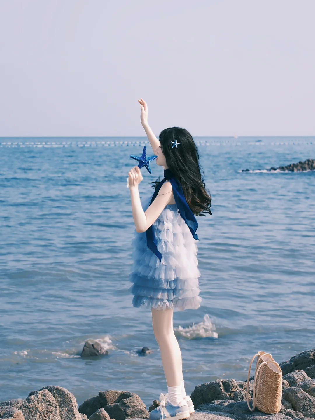 海边拍照 一起去海边叭｜胶片蓝调时刻