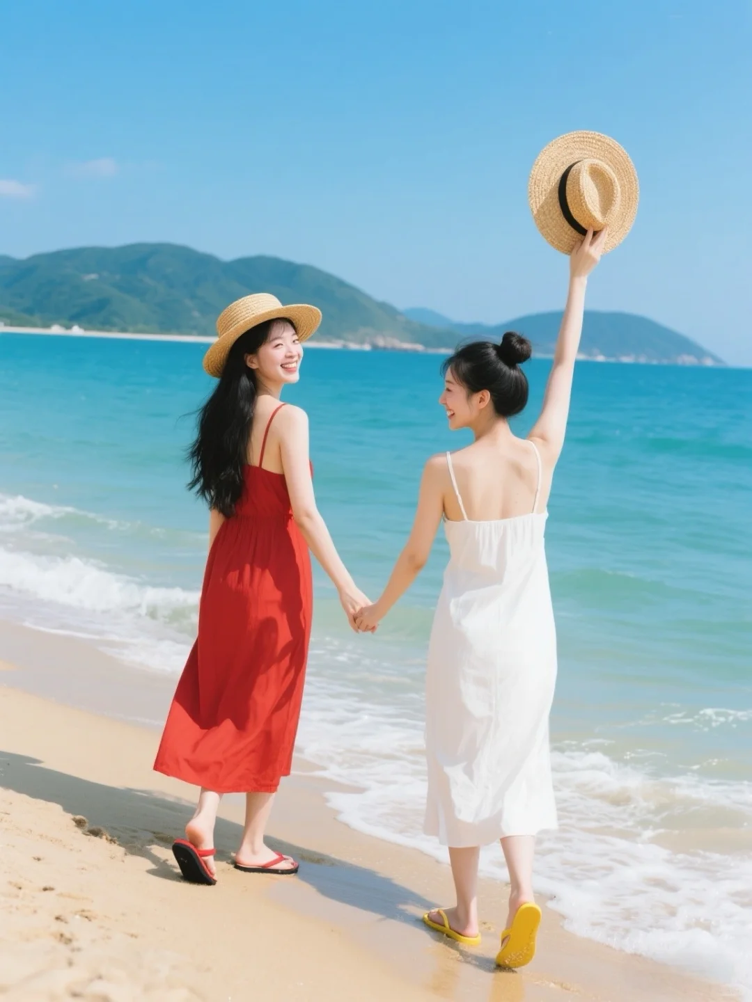 拍照姿势｜海边松弛感