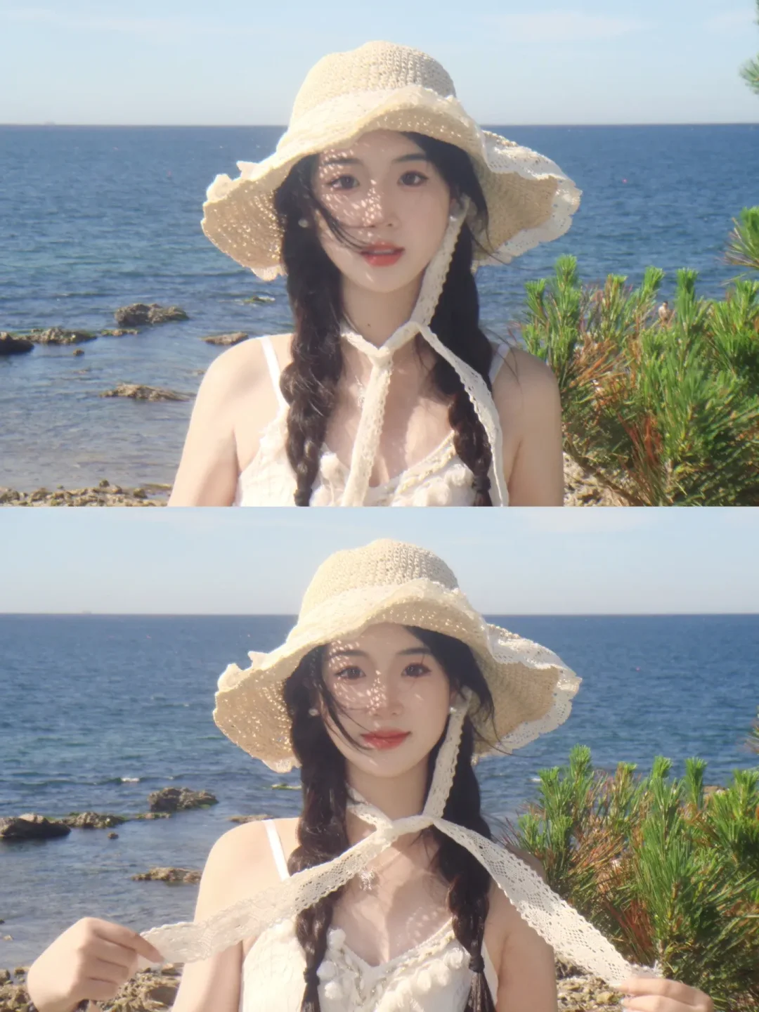 海风一吹，这帽子直接给我焊在少女心上！