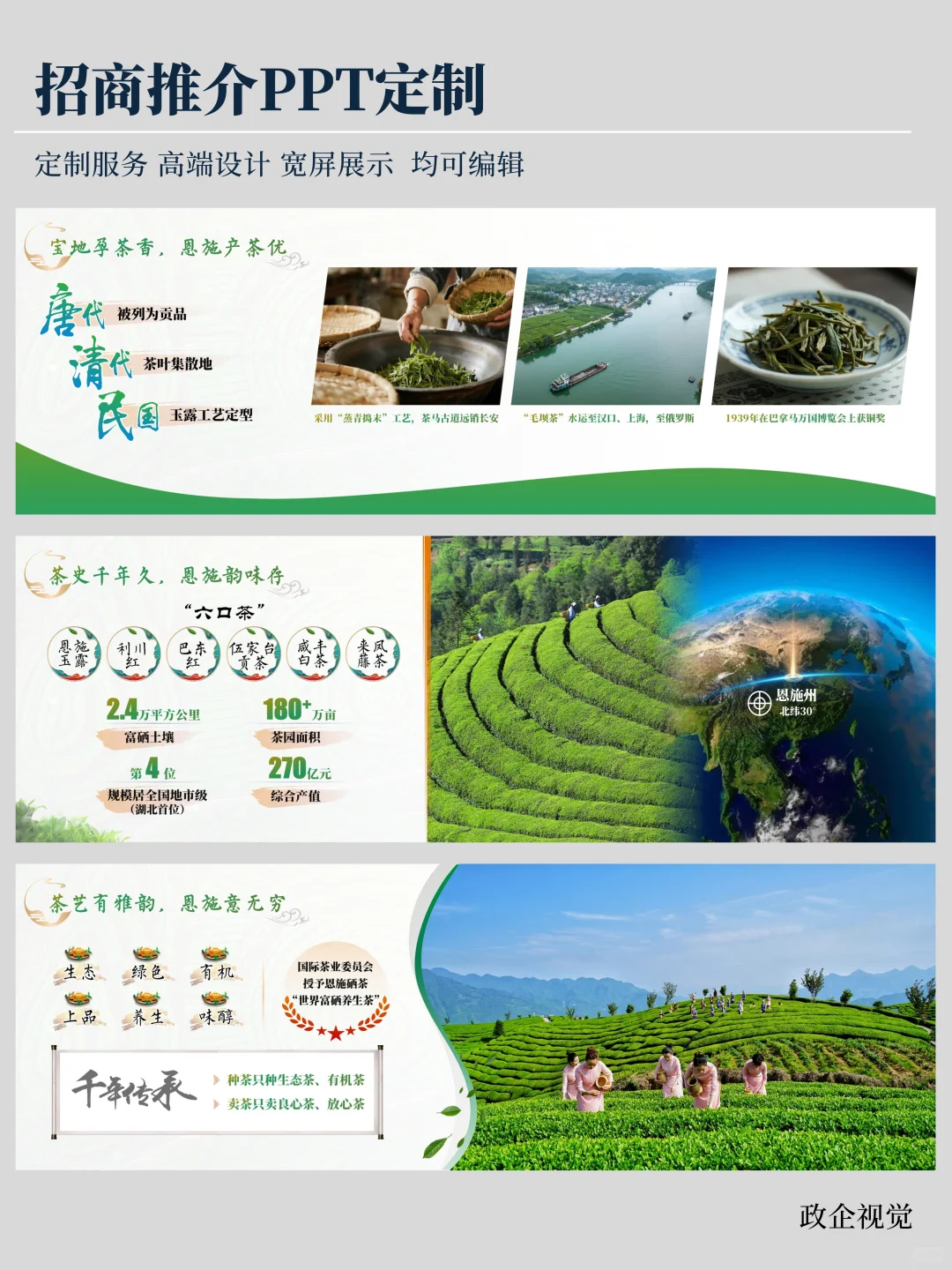 一份推介PPT带你见证恩施茶叶的魅力！