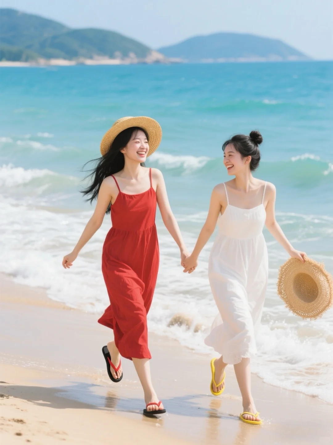 拍照姿势｜海边松弛感