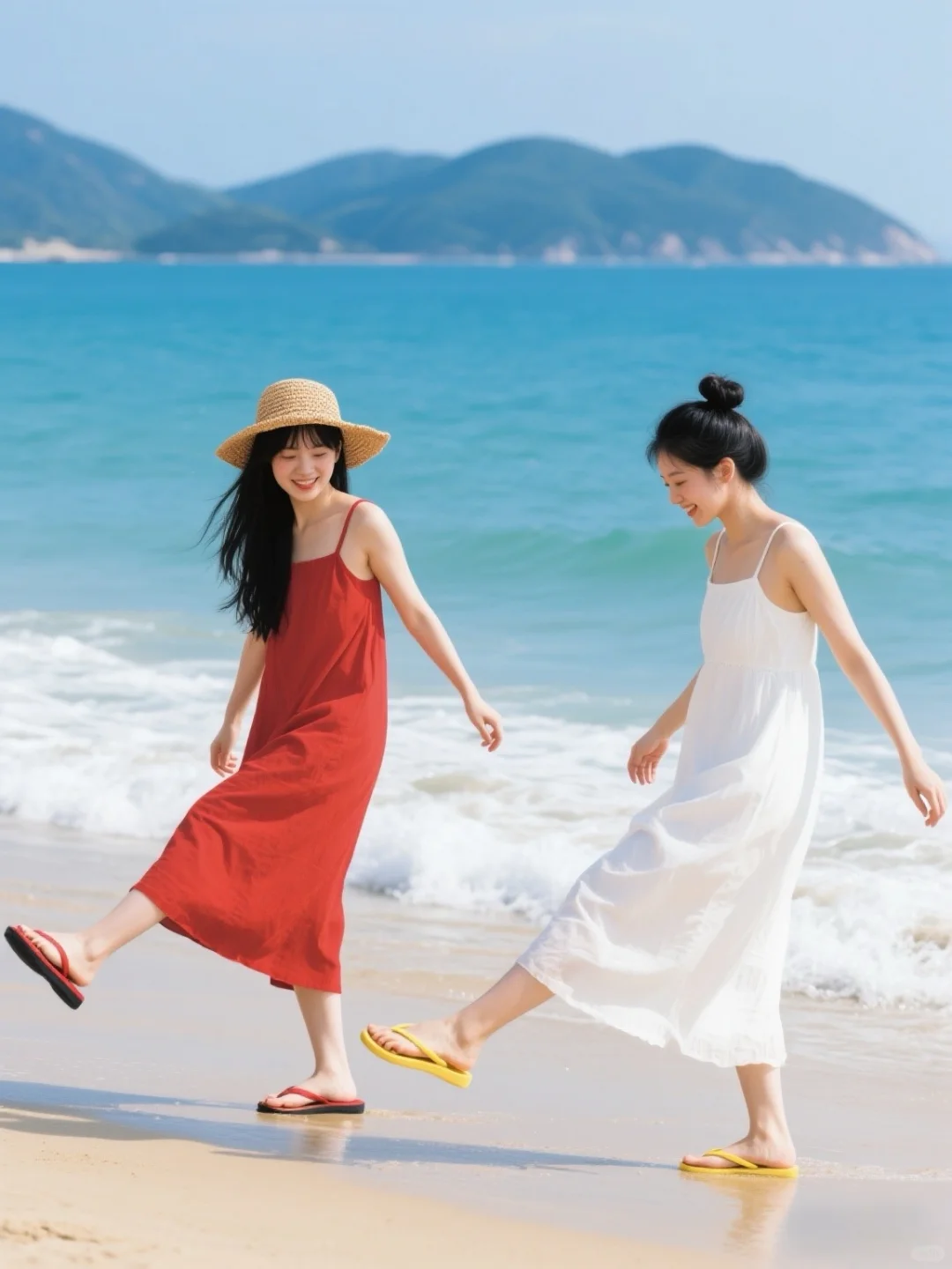 拍照姿势｜海边松弛感