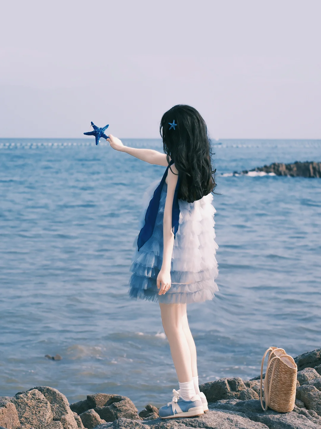 海边拍照 一起去海边叭｜胶片蓝调时刻