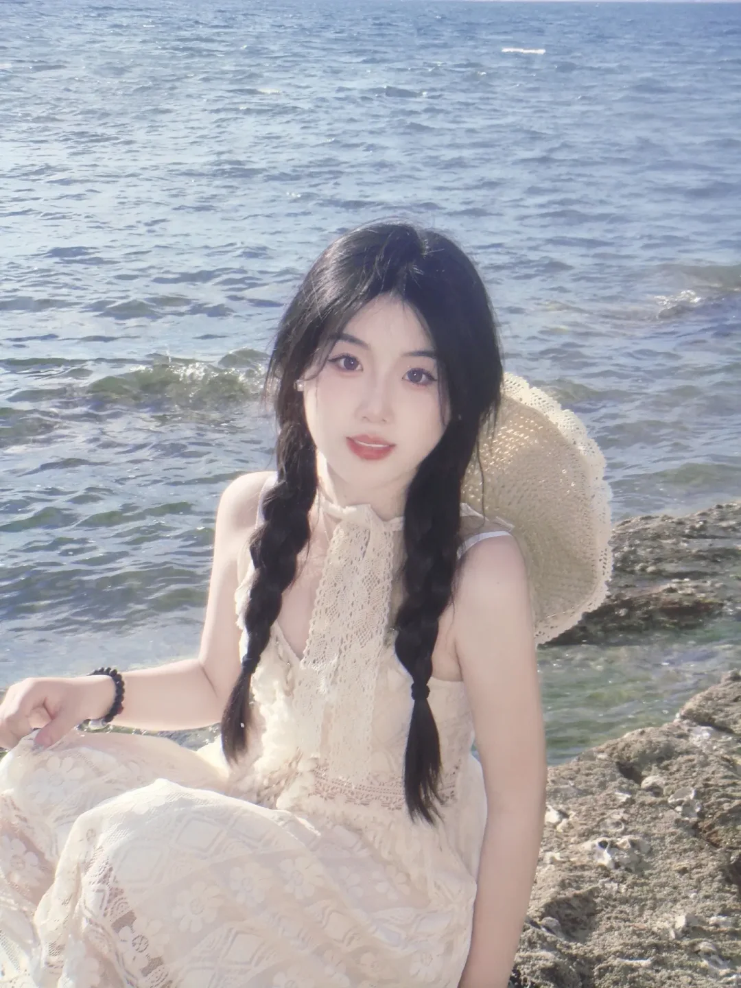 海风一吹，这帽子直接给我焊在少女心上！