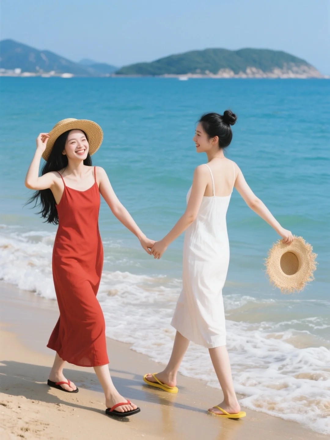 拍照姿势｜海边松弛感