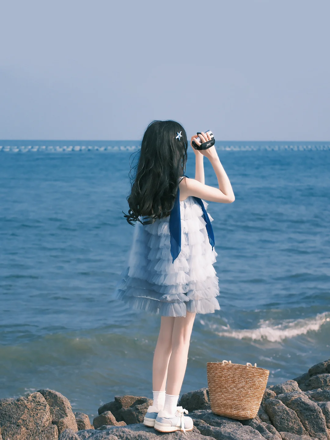 海边拍照 一起去海边叭｜胶片蓝调时刻