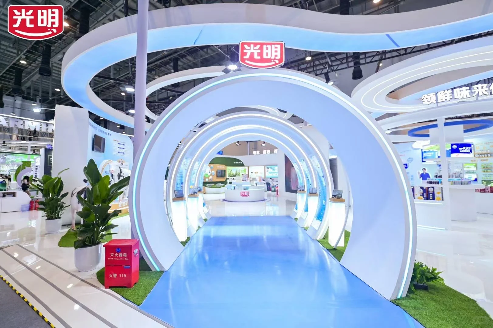 ?郑州南京青岛活动策划｜光明乳业展台