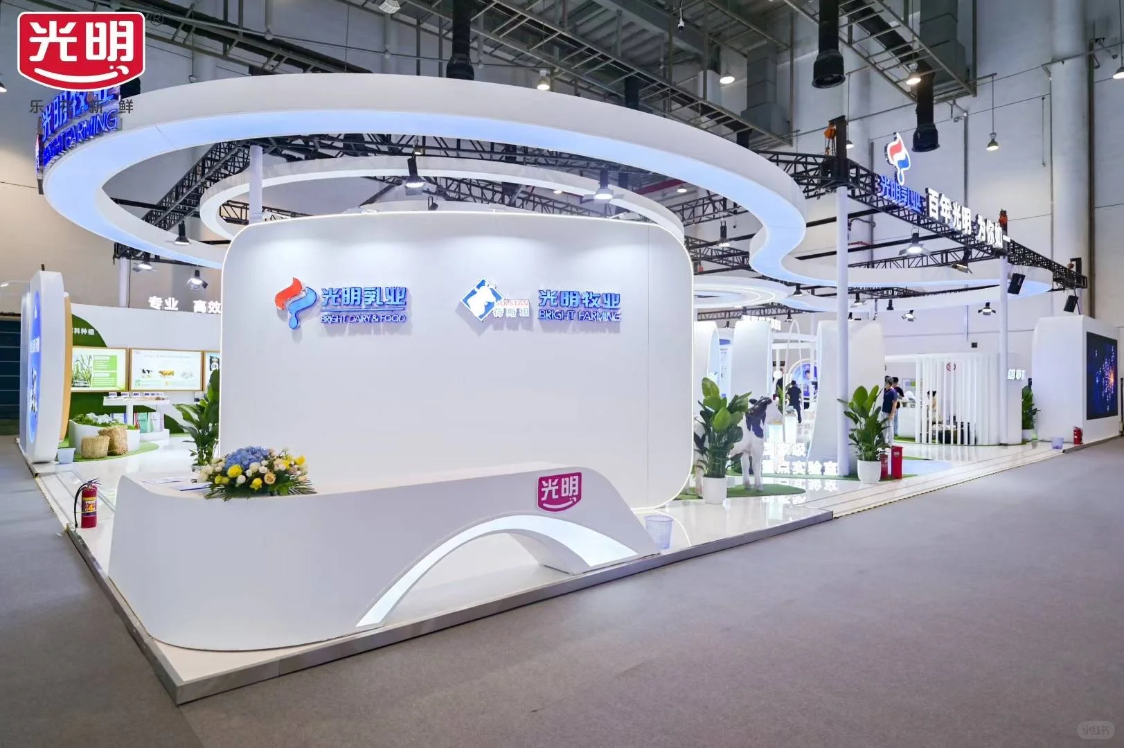 ?郑州南京青岛活动策划｜光明乳业展台