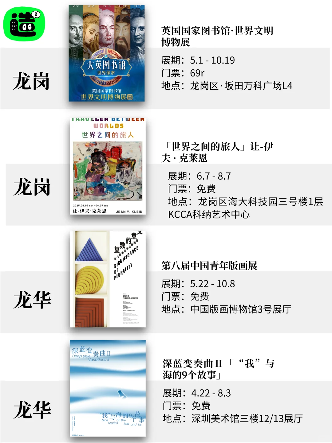 八月深圳看展指南！精选68个！好多重磅新展