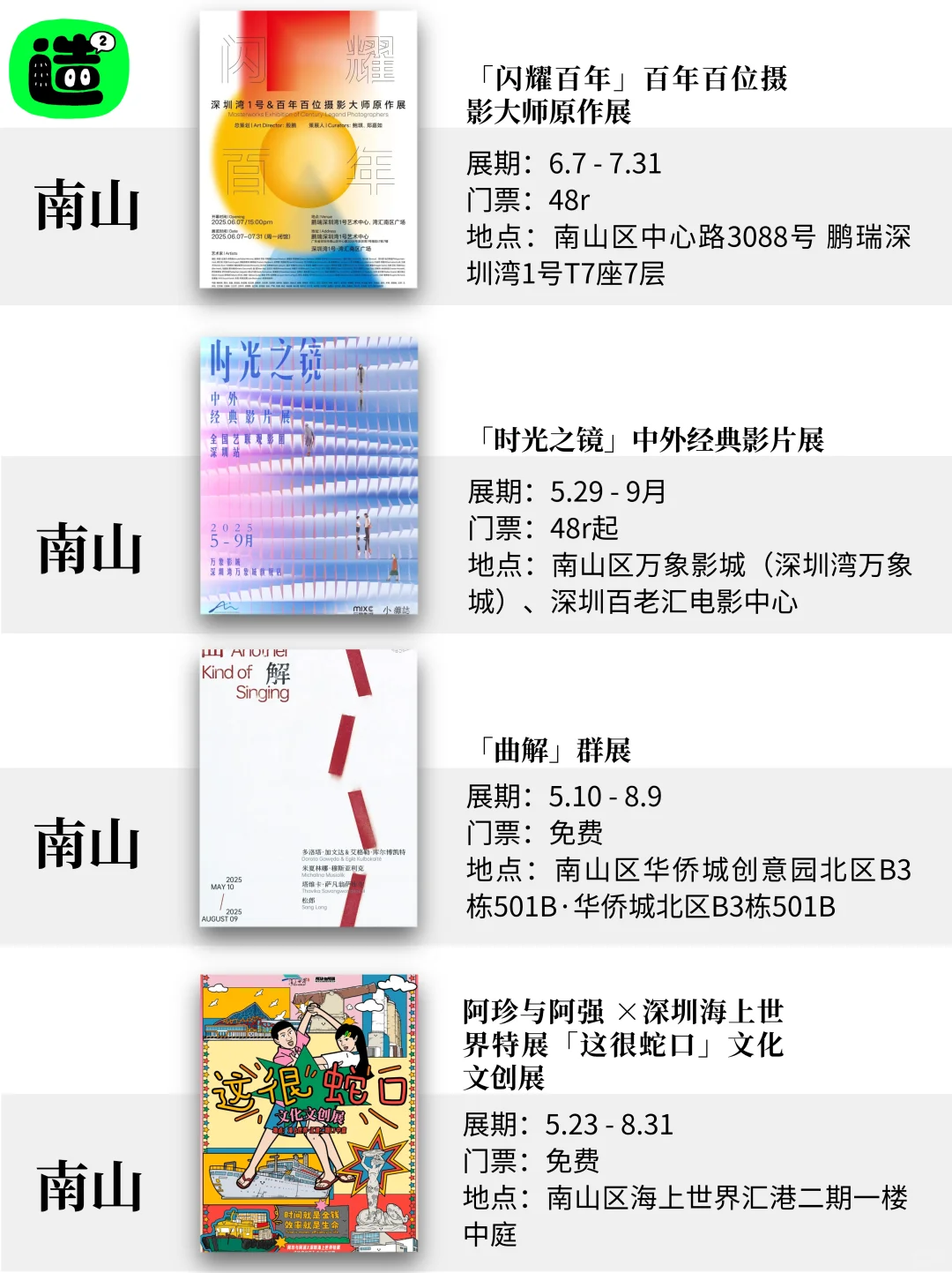 八月深圳看展指南！精选68个！好多重磅新展