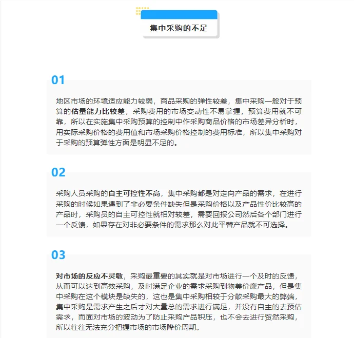 我们应该在什么情况下，选择“集中采购”