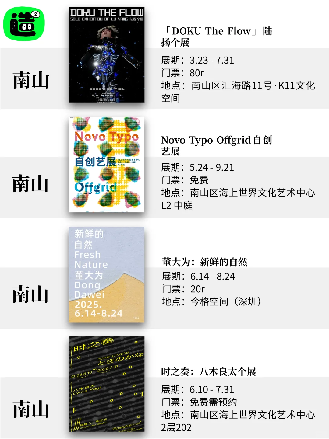 八月深圳看展指南！精选68个！好多重磅新展