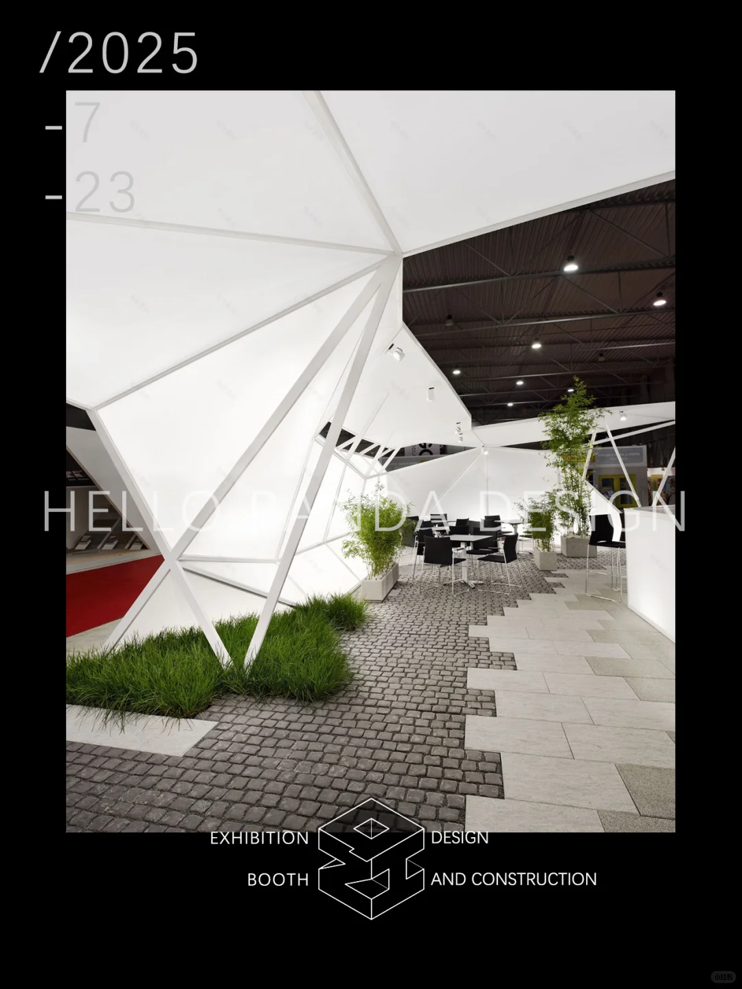 轻质钢架+膜结构打造眼前一亮的展台