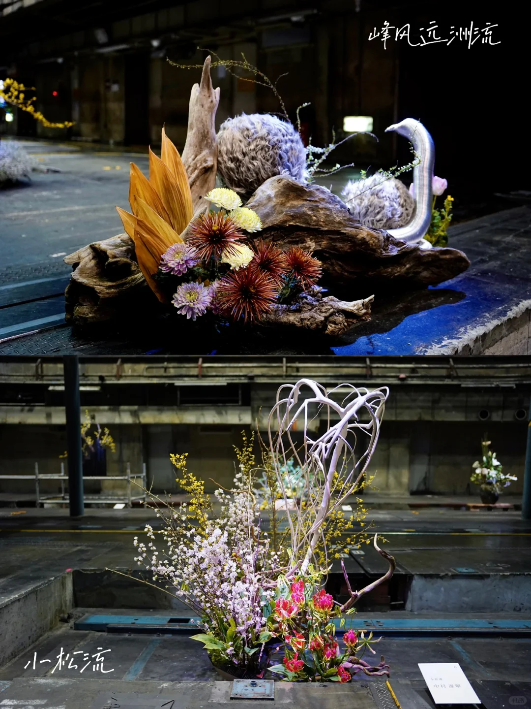 京都 Ⅰ 在废旧印刷厂看一场花道展