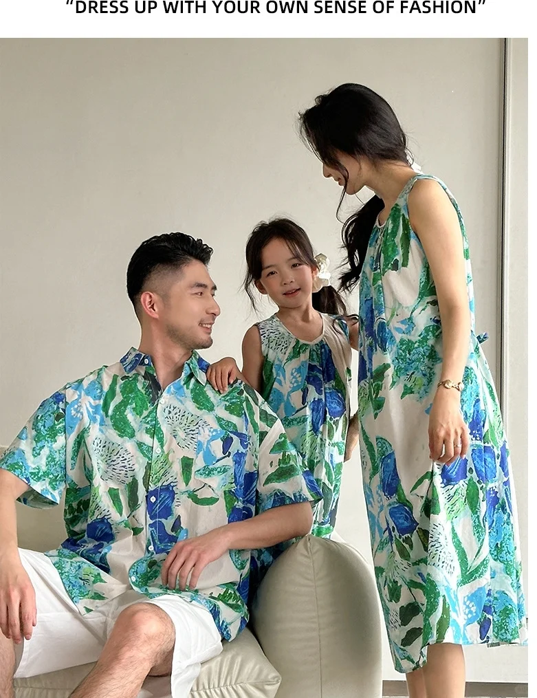 亲子OOTD｜一家三口的度假穿搭太好看了叭❗