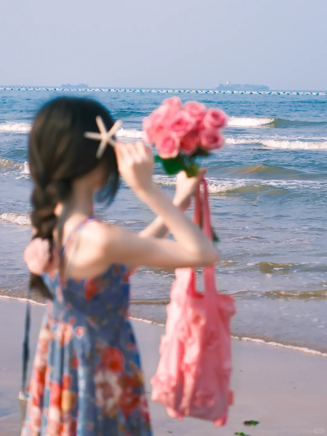 海边拍照 电影感氛围 ｜漫步蓝调时刻?️