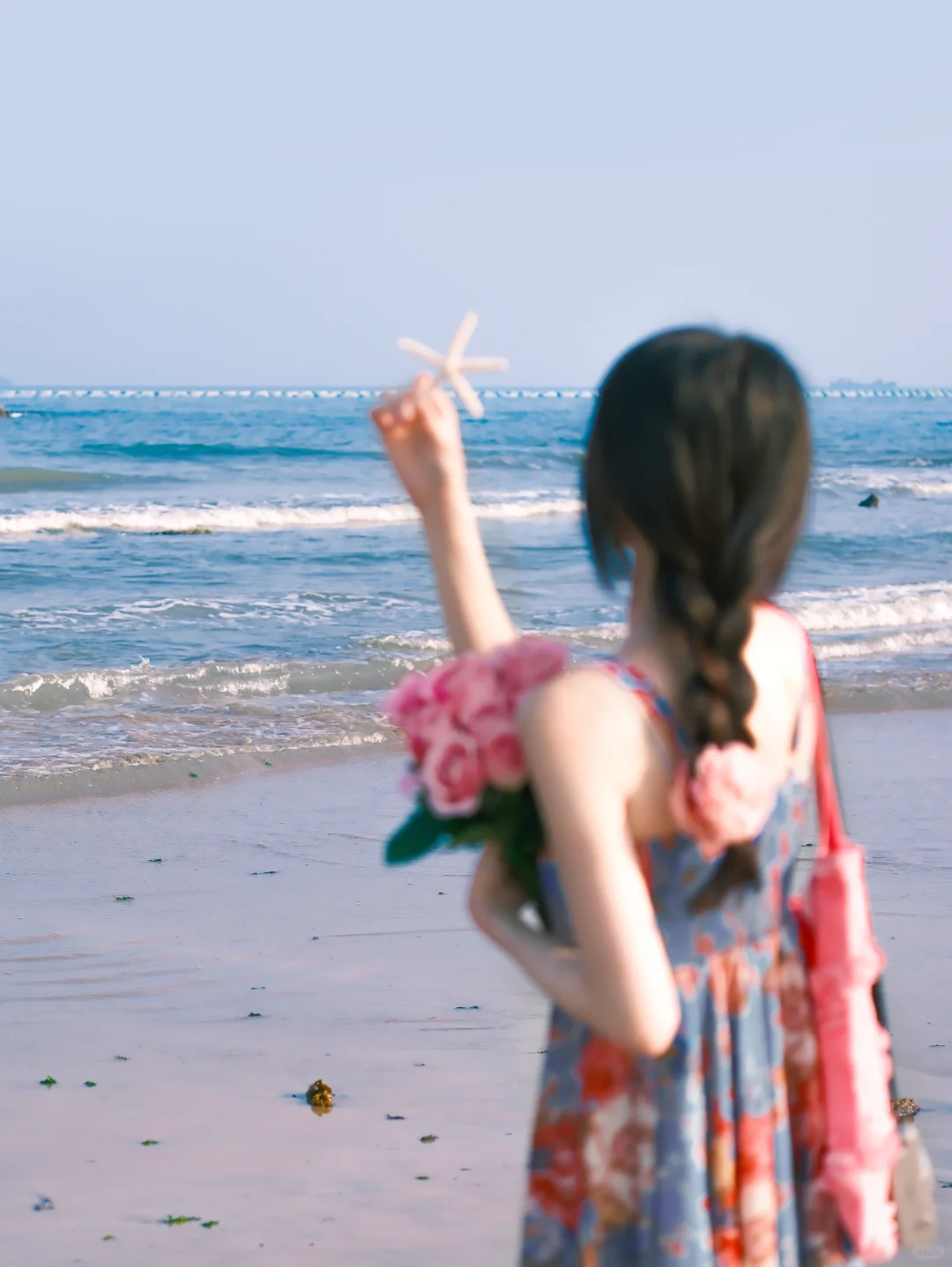 海边拍照 电影感氛围 ｜漫步蓝调时刻?️