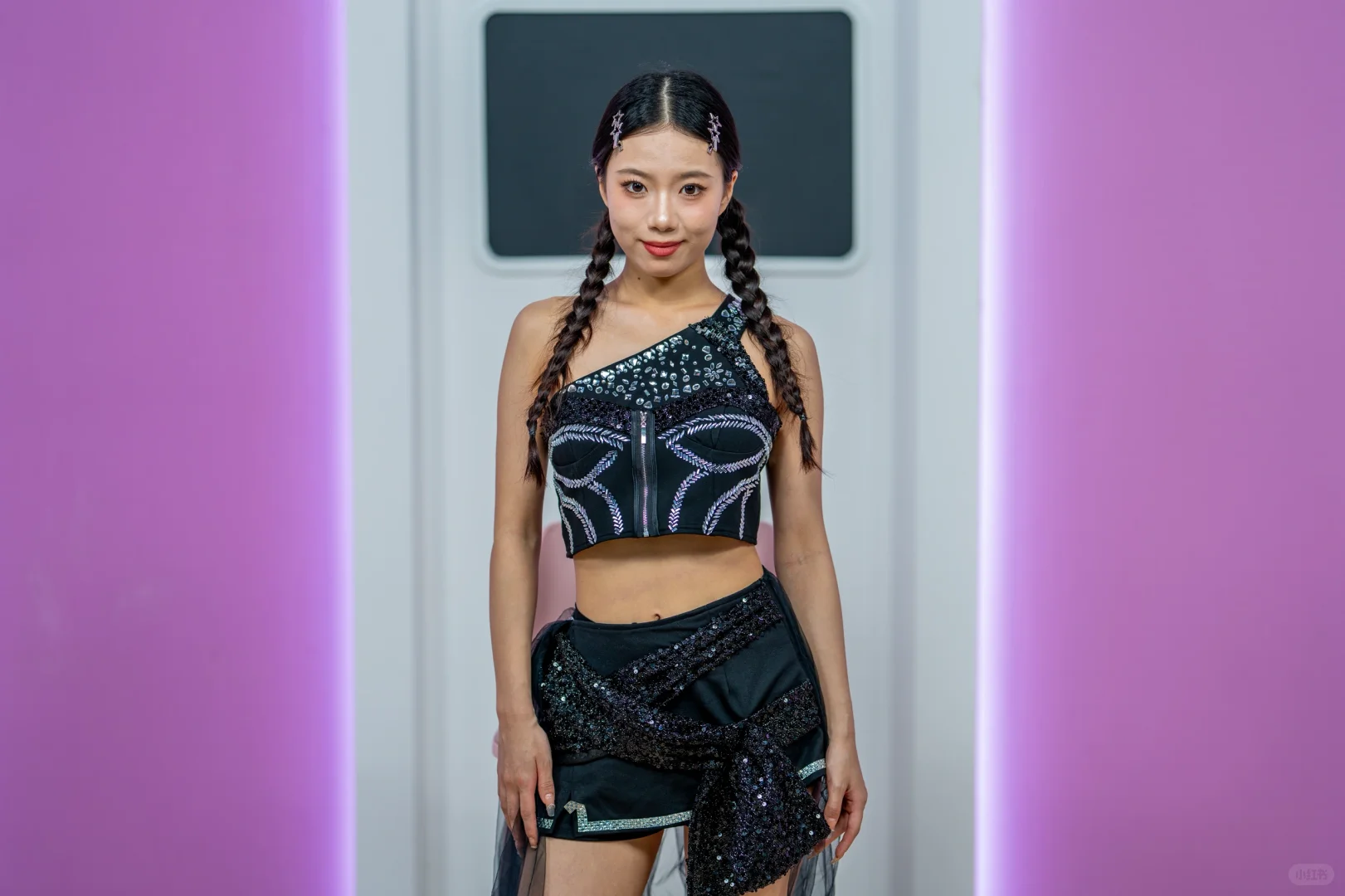 BIRTV展会上的模特老师