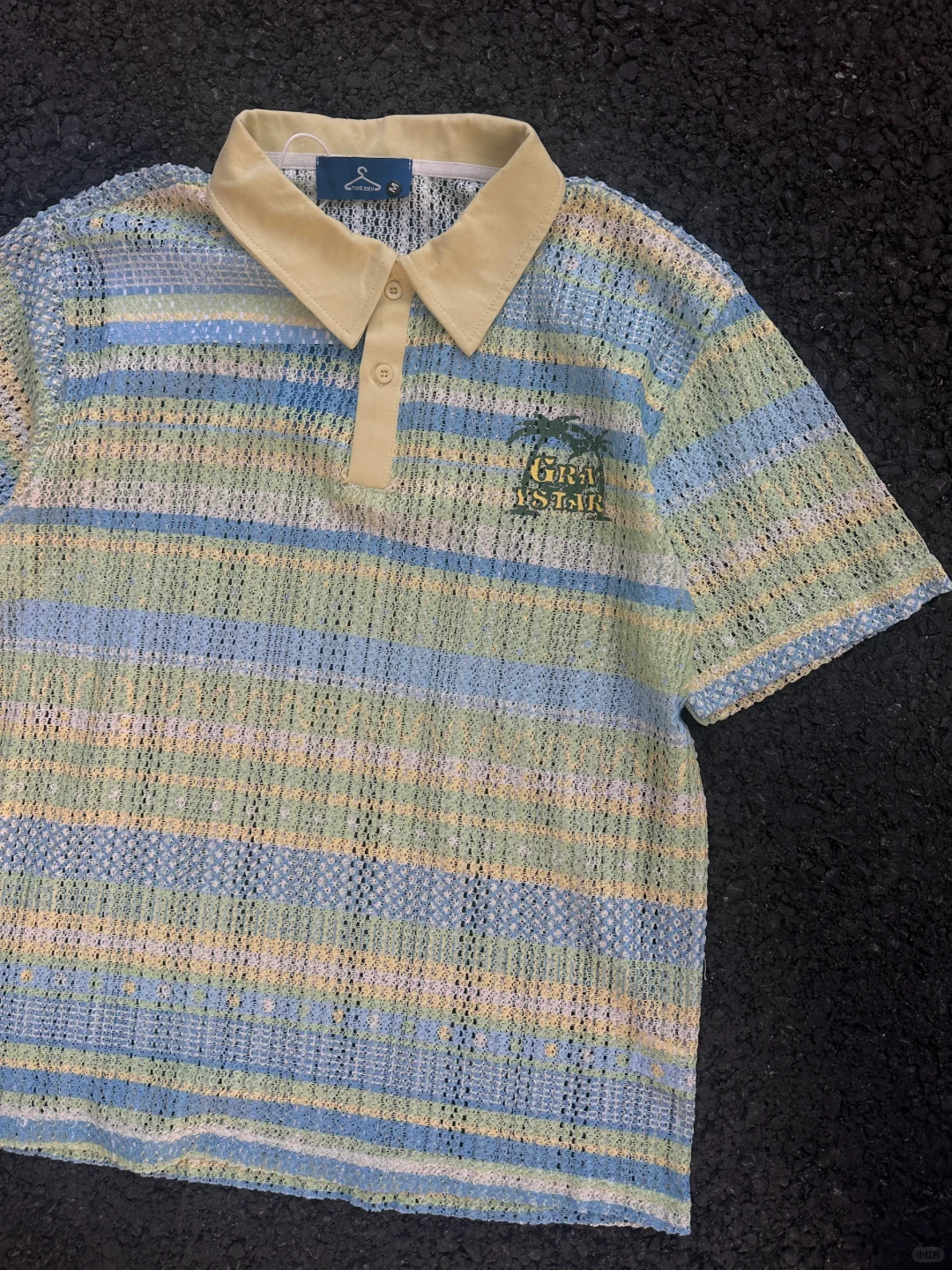 ?夏日Cozyfit |清爽海岛风椰树镂空polo衫