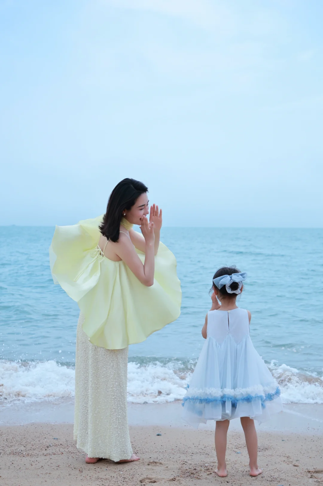 湄洲岛约拍｜海边亲子拍照姿势