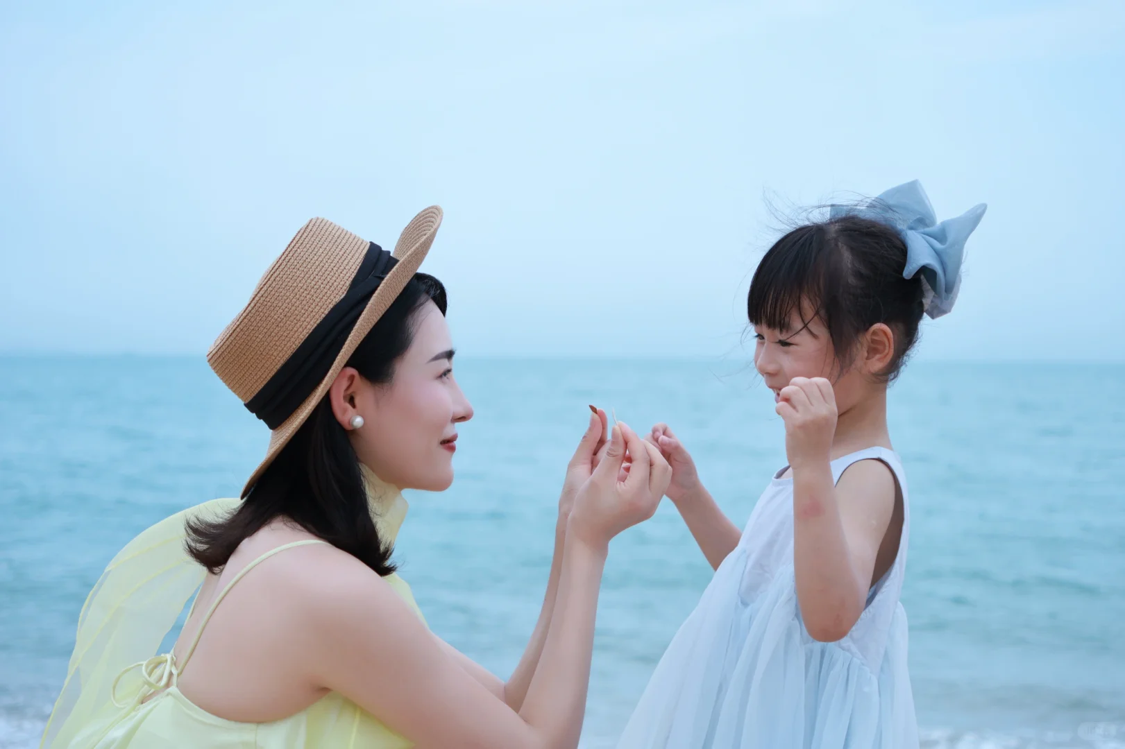 湄洲岛约拍｜海边亲子拍照姿势