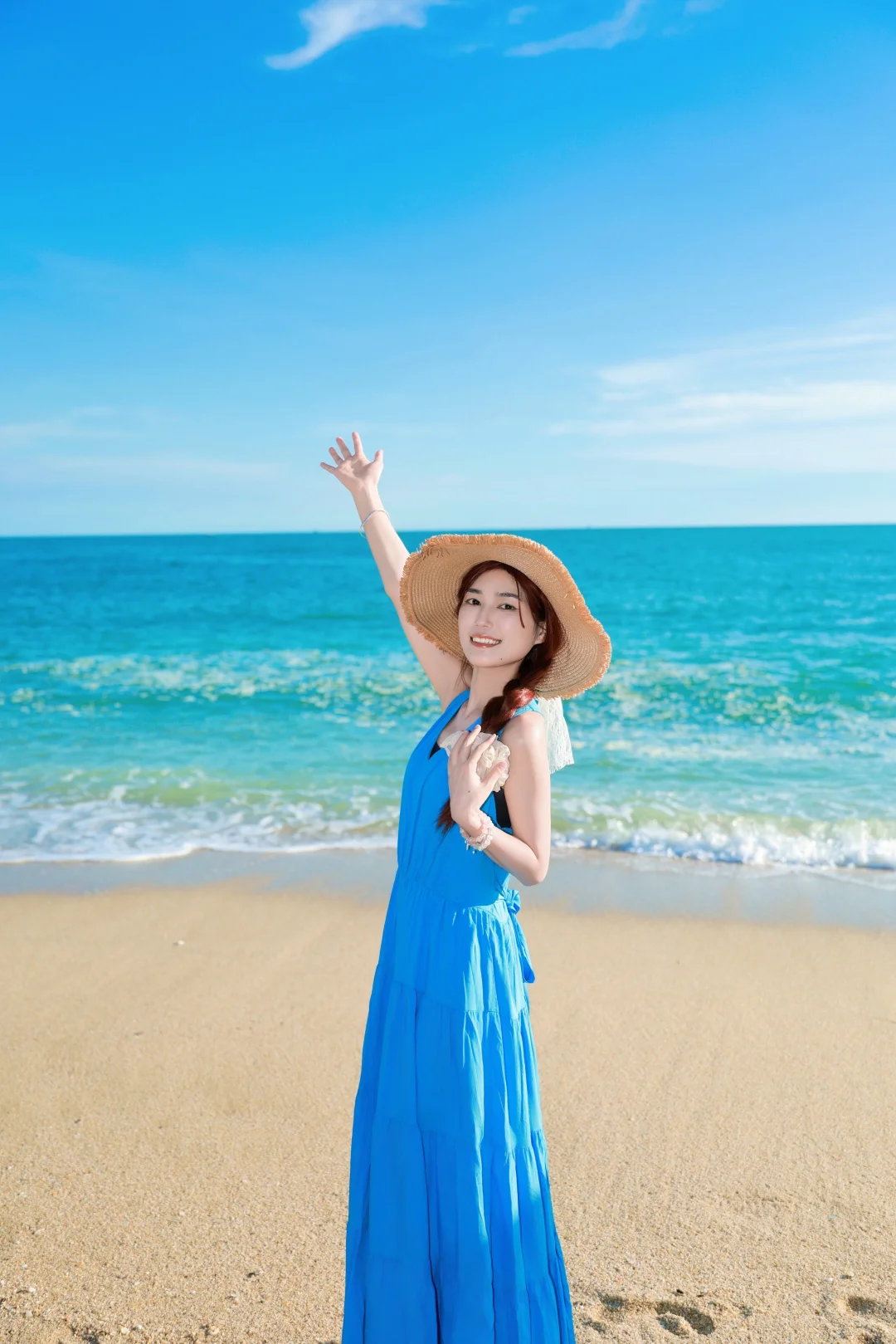 海边拍照姿势艾特你闺蜜来学