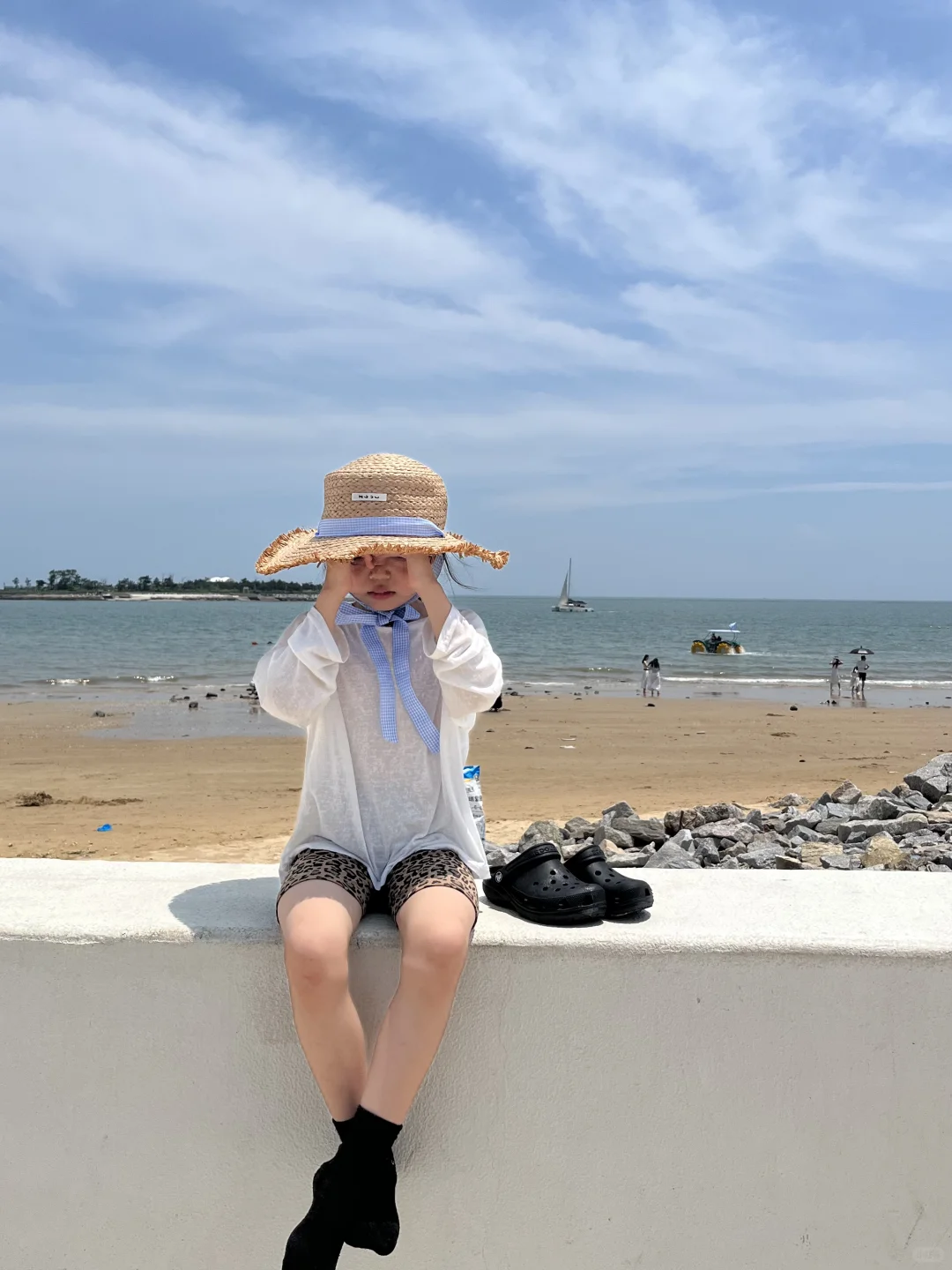 live 图 看小孩姐如何在日照海边拍照