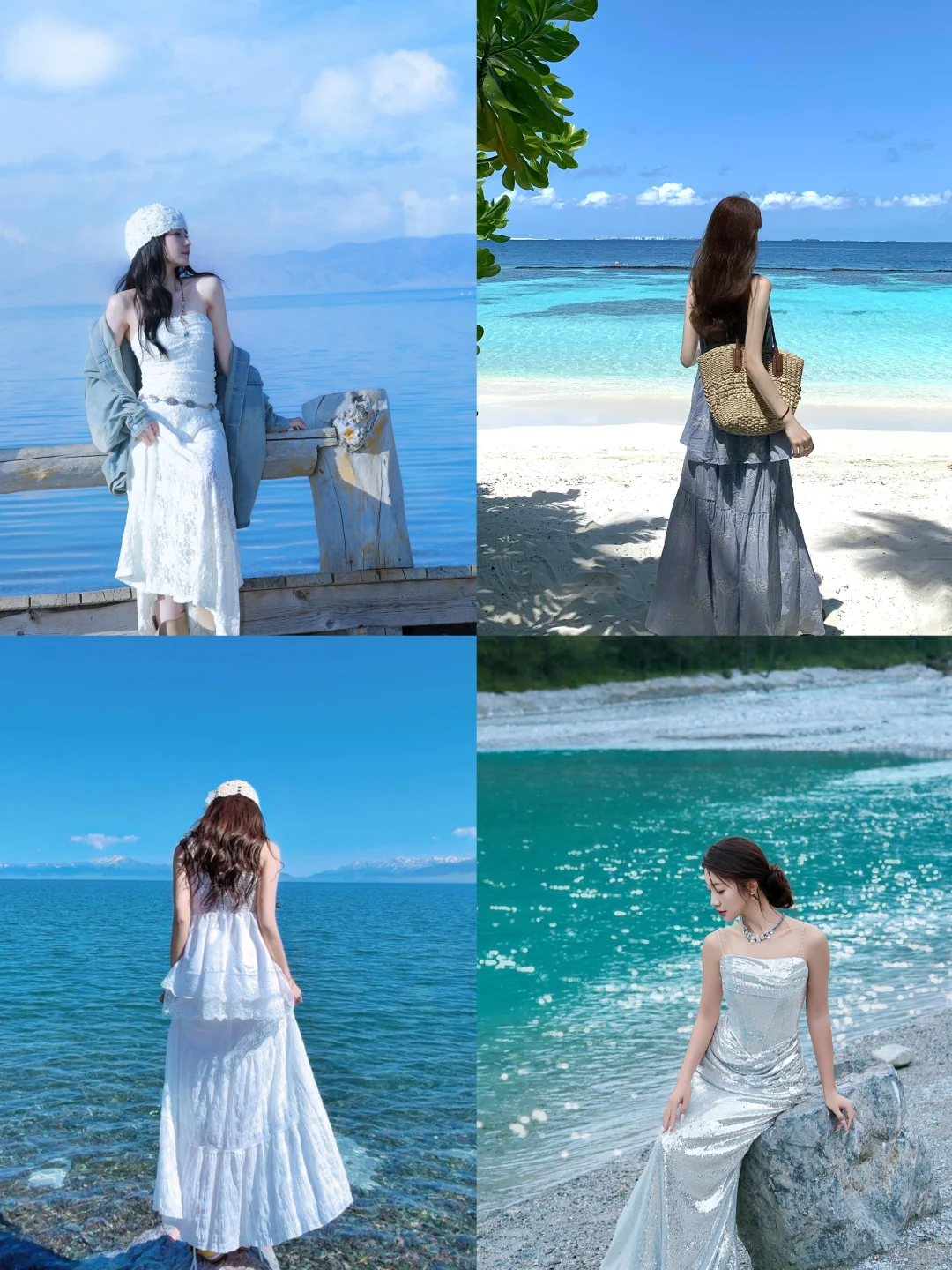 存一些海边拍照姿势?！