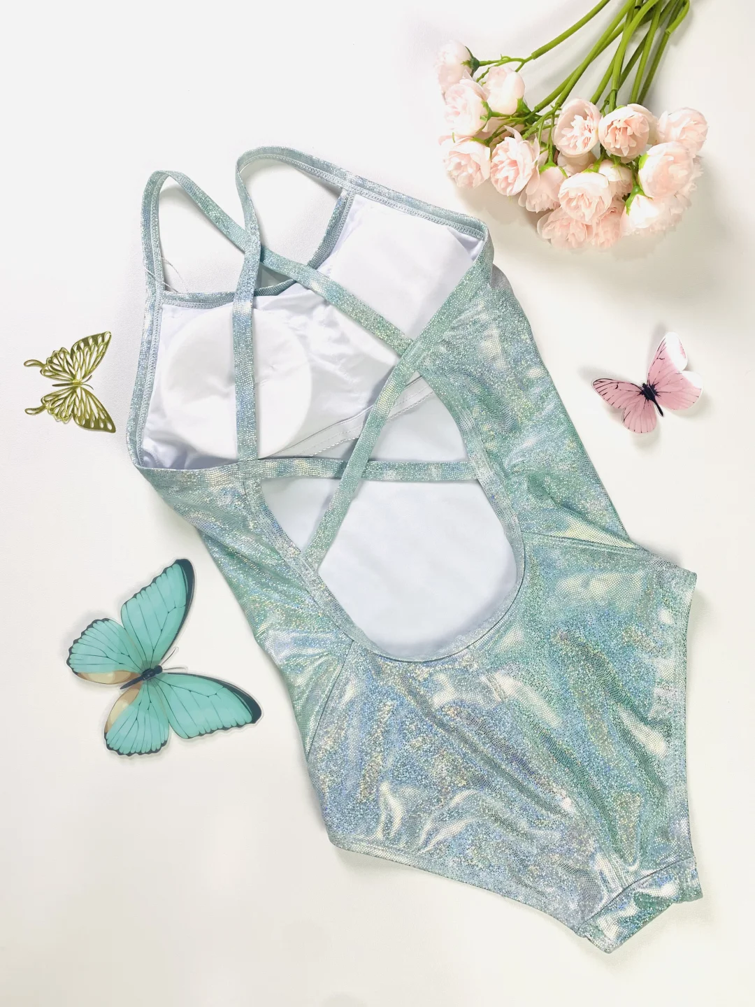 渐变琉璃青｜2025新款泳衣拿捏泳池C位?